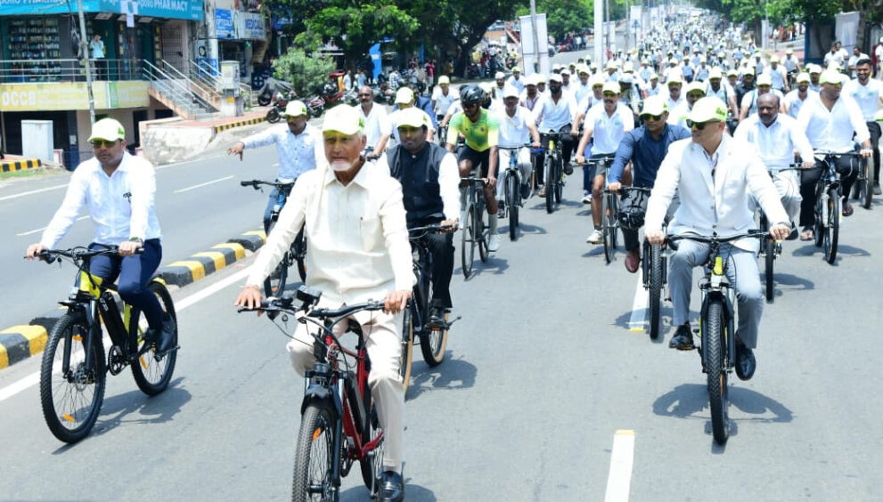 cycling event, AP CM, Andhra Pradesh CM, Naidu, Event