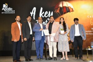 Apollo Hospitals Hyderabad marked World Transplant Day with a respectful event titled “A Key That Opens New Hope – Celebrating the Gift of Life” at Hotel Park Hyatt, Banjara Hills, honouring organ donors and survivors,