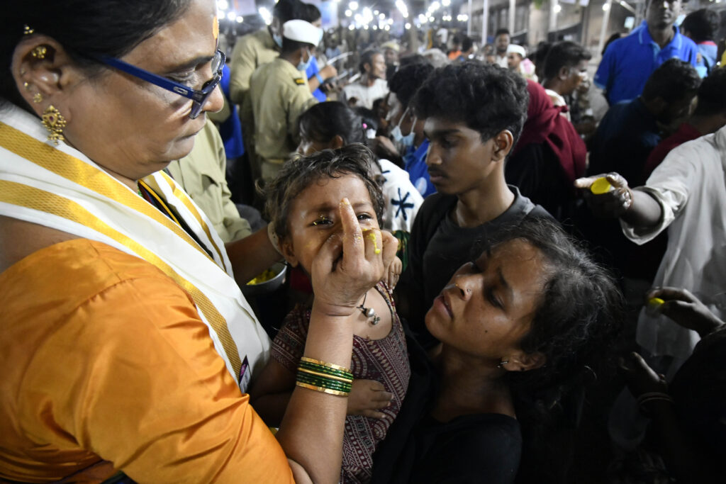Live Fish Prasadam Administered inside the mouth of the Asthma patients. This is an annual event, which is crowed as people come from many parts of India to the exhibition grounds at Nampally, Hyderabad. 