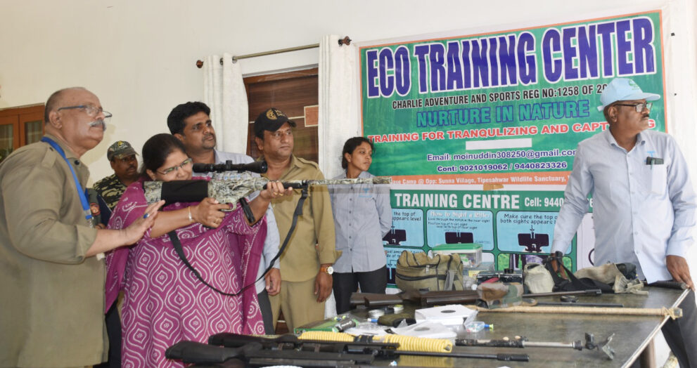 Wildlife rescue training sessions go beyond 8 days so far in the Nehru Zoological Park
