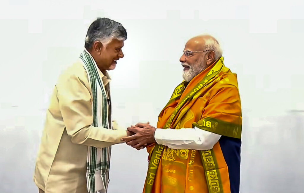 During his interaction with the Prime Minister, Chandrababu Naidu reiterated his commitment to working closely with the Union Government for the development of Andhra Pradesh and the welfare of its people.