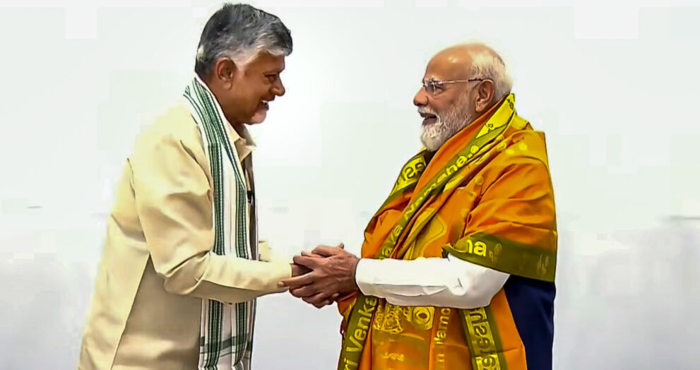 During his interaction with the Prime Minister, Chandrababu Naidu reiterated his commitment to working closely with the Union Government for the development of Andhra Pradesh and the welfare of its people.