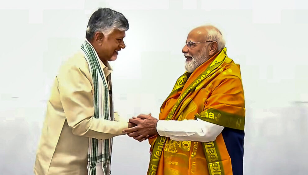 During his interaction with the Prime Minister, Chandrababu Naidu reiterated his commitment to working closely with the Union Government for the development of Andhra Pradesh and the welfare of its people.