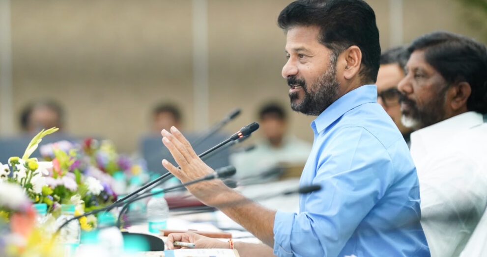 A meeting with Telangana Members of Parliament was held at Praja Bhavan on Monday under the chairmanship of Chief Minister A. Revanth Reddy. The meeting was attended by Deputy Chief Minister Mallu Bhatti Vikramarka, Minister Ponguleti Srinivasa Reddy, Advisor Jitender Reddy, and Members of Parliament Mallu Ravi, Anil Kumar Yadav, Raghuveer Reddy, Kadiyam Kavya, Chamala Kiran Kumar Reddy, Raghu Ram Reddy, Konda Vishweshwar Reddy, and Etala Rajender, among others.