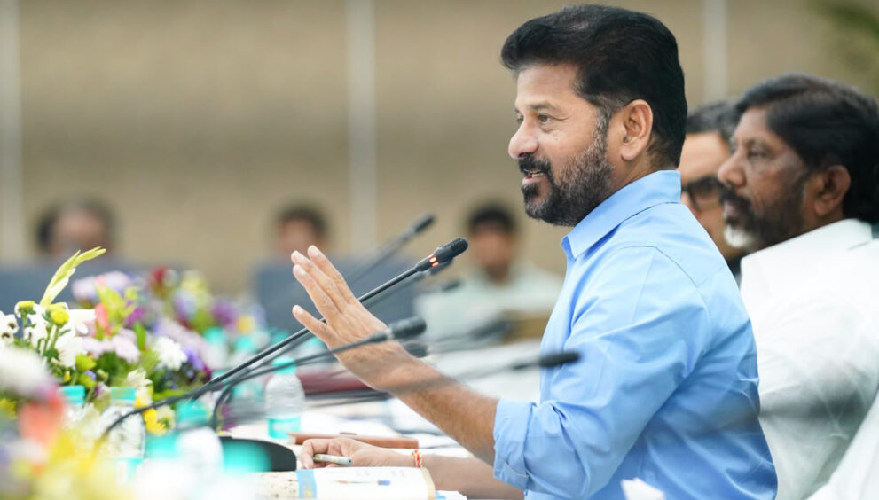 A meeting with Telangana Members of Parliament was held at Praja Bhavan on Monday under the chairmanship of Chief Minister A. Revanth Reddy. The meeting was attended by Deputy Chief Minister Mallu Bhatti Vikramarka, Minister Ponguleti Srinivasa Reddy, Advisor Jitender Reddy, and Members of Parliament Mallu Ravi, Anil Kumar Yadav, Raghuveer Reddy, Kadiyam Kavya, Chamala Kiran Kumar Reddy, Raghu Ram Reddy, Konda Vishweshwar Reddy, and Etala Rajender, among others.