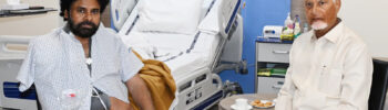 Mumbai, July 13: Andhra Pradesh Chief Minister N. Chandrababu Naidu visited Deputy Chief Minister Pawan Kalyan, who recently underwent surgery on his right shoulder in Mumbai, on Monday. The Chief Minister enquired about his health and wished him a speedy recovery.