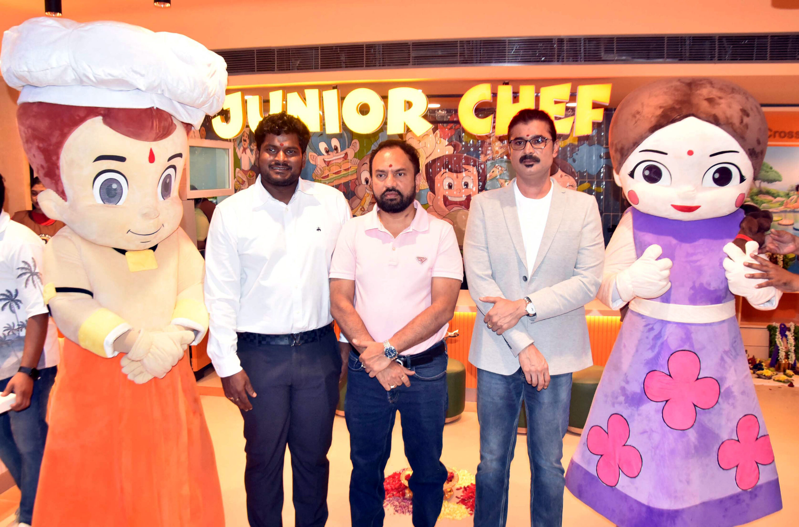 Green Gold Animation and EBG Group have announced the launch of the first Chhota Bheem Cafe at Jubilee Hills, introducing a family-friendly dining concept that combines nutritious food, entertainment and interactive learning for children.