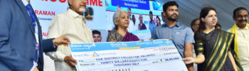 Loan Assistance Distributed to Over One Lakh Beneficiaries in Andhra Pradesh Narsaraopet (Palnadu): Andhra Pradesh Chief Minister N. Chandrababu Naidu and Union Finance Minister Nirmala Sitharaman on Friday participated in the Credit Outreach Programme held in Narsaraopet, Palnadu district, where loan cheques were distributed to 1,03,246 beneficiaries under various Central Government schemes.