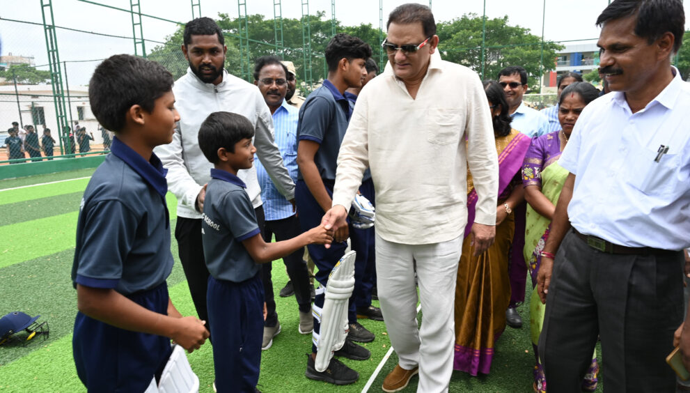 Telangana Minister for Public Enterprises and Minority Welfare Mohammed Azharuddin on Saturday said the State government is committed to transforming government schools into the best educational institutions in the country. Visiting the Telangana Public School at Arutla in Manchal mandal of Ranga Reddy district, the Minister inspected the school's academic, sports and infrastructure facilities and interacted with students. He also played cricket with them on the school playground. Addressing the students, Azharuddin said the government, under the leadership of Chief Minister A. Revanth Reddy, is strengthening public education by providing digital classrooms, modern laboratories, libraries and world-class sports infrastructure. He urged students to make the best use of these opportunities, work hard with discipline and dedication, respect teachers and parents, and strive to achieve success in their chosen fields. He expressed confidence that the school would produce future doctors, engineers, scientists, sportspersons and civil servants who would serve the State and the nation.