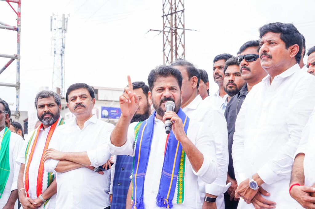 Telangana Chief Minister A. Revanth Reddy on Wednesday strongly condemned the alleged police action against Congress leaders Rahul Gandhi and Priyanka Gandhi during a protest in New Delhi over the NEET paper leak issue, accusing the BJP-led Union Government of suppressing democratic rights and resorting to "brutal attacks" on peaceful protesters. Addressing a massive dharna after leading a protest rally from Ambedkar Chowrasta in Kodangal Assembly constituency, the Chief Minister questioned the Centre's handling of the students' agitation and alleged that instead of punishing those responsible for the NEET paper leak, the government had unleashed police action on students and opposition leaders. Revanth Reddy alleged that Rahul Gandhi sustained injuries during the protest and said the Congress leader had "shed blood while standing in support of students." He remarked that the Gandhi family had a long history of making sacrifices for the nation and asserted that the right to peaceful protest was guaranteed under the Constitution framed by Dr. B.R. Ambedkar. The Chief Minister alleged that the NEET paper leak had jeopardised the future of lakhs of students and accused the BJP of failing to protect the integrity of competitive examinations. He demanded the dismissal of Union Education Minister Dharmendra Pradhan and called for strict action against those involved in the alleged paper leak. Claiming that several students were injured during the police action, Revanth Reddy questioned the Centre over reports that some protesters were unaccounted for and accused the government of attempting to silence democratic voices instead of addressing students' concerns.