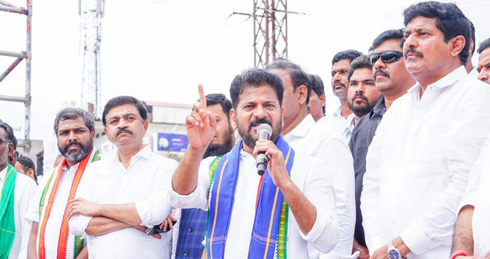 Telangana Chief Minister A. Revanth Reddy on Wednesday strongly condemned the alleged police action against Congress leaders Rahul Gandhi and Priyanka Gandhi during a protest in New Delhi over the NEET paper leak issue, accusing the BJP-led Union Government of suppressing democratic rights and resorting to "brutal attacks" on peaceful protesters. Addressing a massive dharna after leading a protest rally from Ambedkar Chowrasta in Kodangal Assembly constituency, the Chief Minister questioned the Centre's handling of the students' agitation and alleged that instead of punishing those responsible for the NEET paper leak, the government had unleashed police action on students and opposition leaders. Revanth Reddy alleged that Rahul Gandhi sustained injuries during the protest and said the Congress leader had "shed blood while standing in support of students." He remarked that the Gandhi family had a long history of making sacrifices for the nation and asserted that the right to peaceful protest was guaranteed under the Constitution framed by Dr. B.R. Ambedkar. The Chief Minister alleged that the NEET paper leak had jeopardised the future of lakhs of students and accused the BJP of failing to protect the integrity of competitive examinations. He demanded the dismissal of Union Education Minister Dharmendra Pradhan and called for strict action against those involved in the alleged paper leak. Claiming that several students were injured during the police action, Revanth Reddy questioned the Centre over reports that some protesters were unaccounted for and accused the government of attempting to silence democratic voices instead of addressing students' concerns.