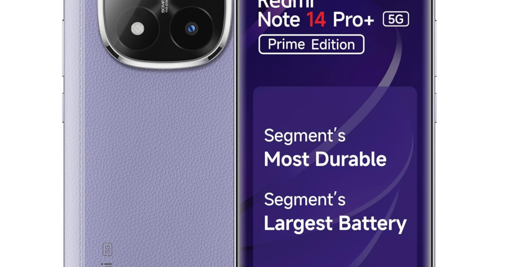 Redmi Note 14 Pro+ 5G Prime Edition (Spectre Blue, 8GB RAM, 128GB Storage) | Snapdragon 7s Gen 3 Processor | AMOLED Display | Dual Nano-SIM | 6200mAh Battery | Corning Gorilla Glass Victus 2