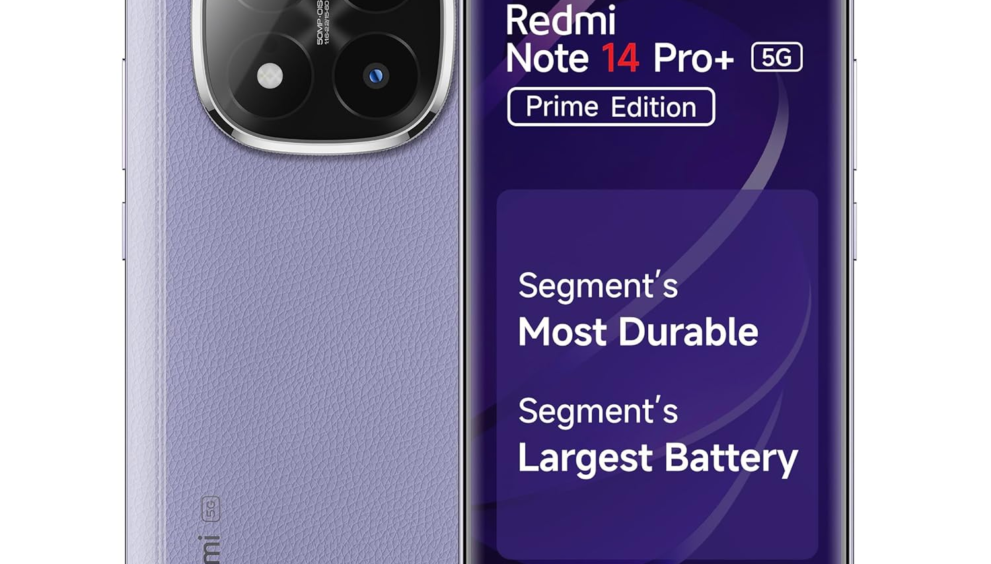 Redmi Note 14 Pro+ 5G Prime Edition (Spectre Blue, 8GB RAM, 128GB Storage) | Snapdragon 7s Gen 3 Processor | AMOLED Display | Dual Nano-SIM | 6200mAh Battery | Corning Gorilla Glass Victus 2